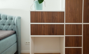 Decoración con muebles de líneas rectas