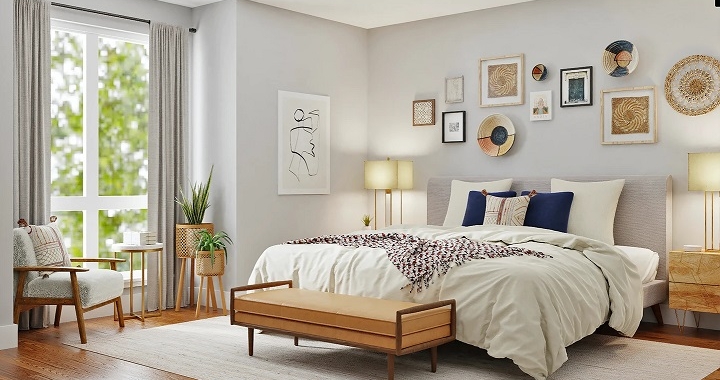 Siete dormitorios acogedores con una decoración primaveral