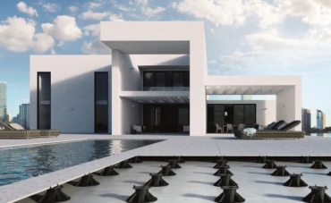 Tendencia en diseño de exteriores e interiores: Soportes para pavimento flotante