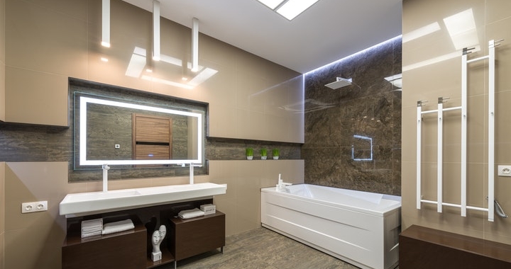 Selección de baños con lavabo doble y mucho estilo